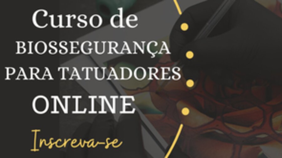 Capa do curso Biossegurança para Tatuadores e Micropigmentadores